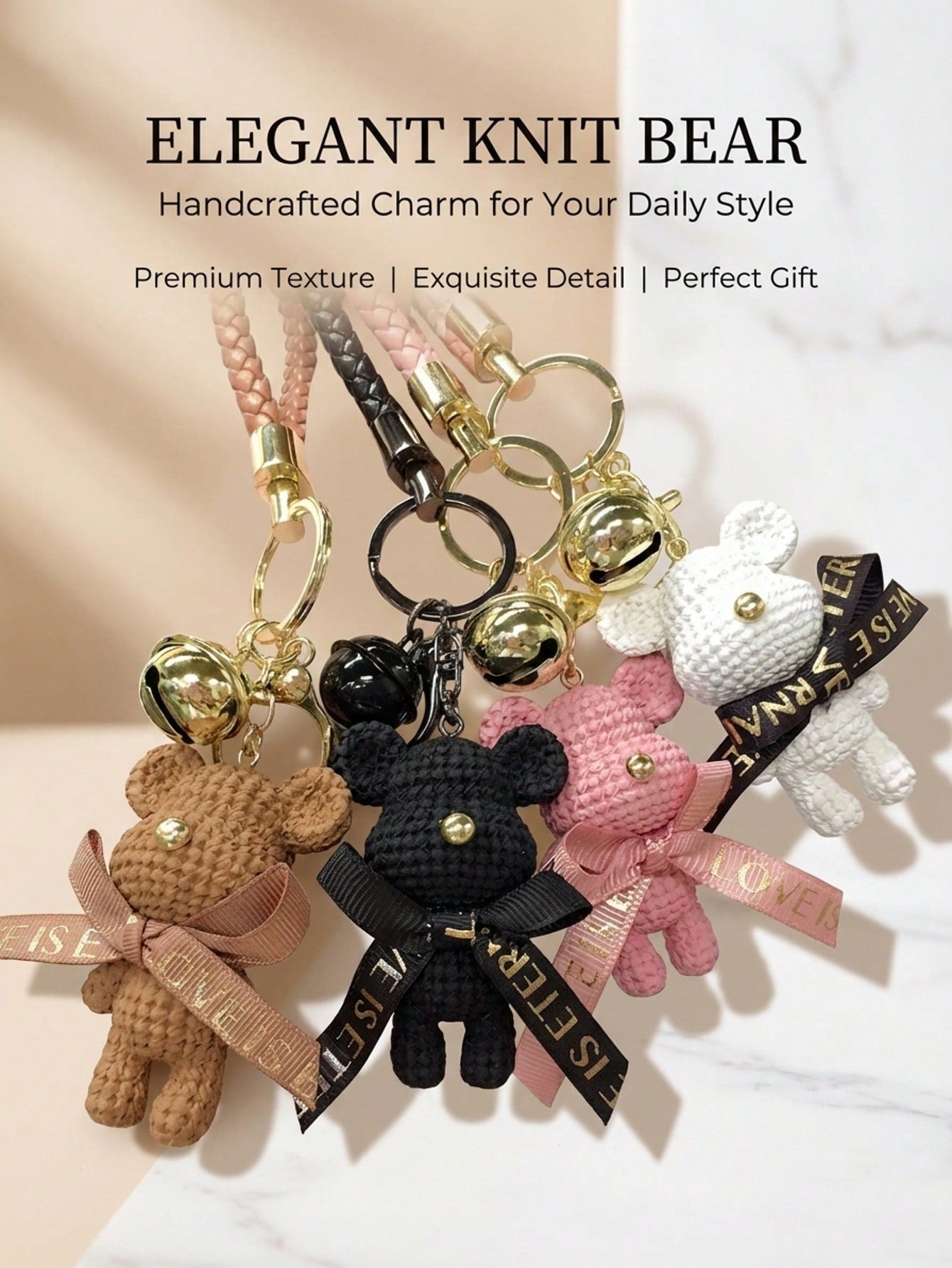 1/2pcs Bear Pendant Keychain, Mechanical Bear Key Ring, Unisex, Cartoon Fashion Creative Key Ring, Suitable For Car, Bag Decoration, Gift