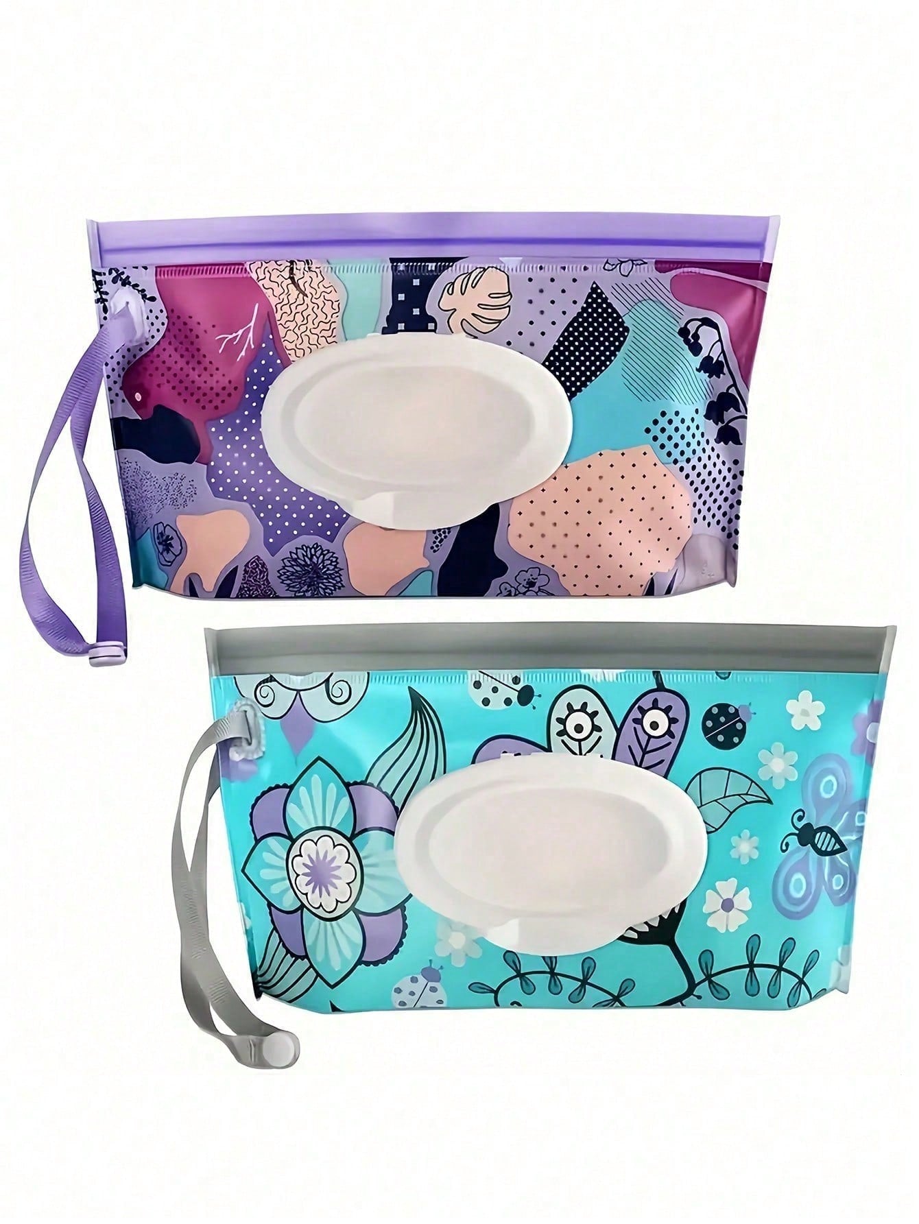 1pc/2pcs Quantity Optional Wet Wipes Refill Bag, Baby Wet Wipes Packaging Bag, Portable Flip-Top Dispenser, Self-Sealing Wet Wipes Refill Bag (Random Color/Style, 1pc For Single, 2pcs For Standard Siz