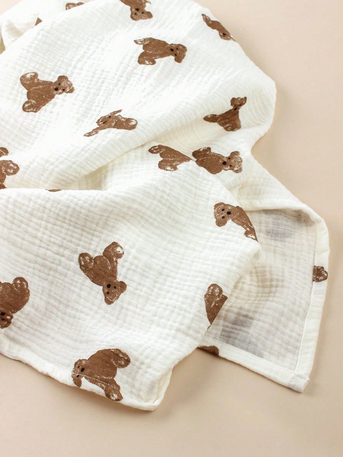 1pc Baby Blanket Cover, Baby Swaddle Blanket, Hospital Swaddle Wrap, Gauze Baby Wrap (Unisex For Boys And Girls), Swaddle Wrap, Baby Wrap, Unisex Newborn Gauze Blanket, Bedding, Baby Bath Towel Set, L