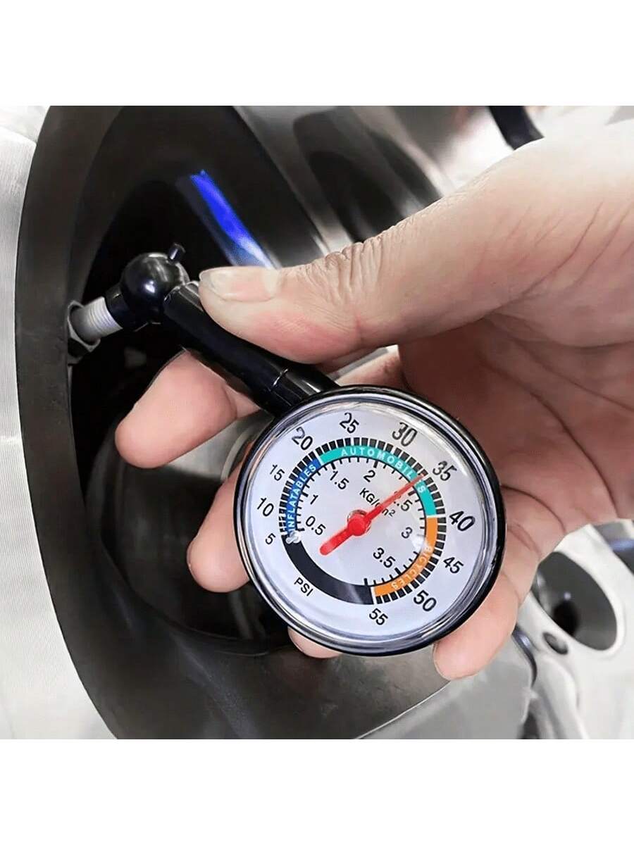 1pc High Precision Multifunctional Car Tire Pressure Gauge- Mechanical Air Pressure Meter For Emergency Detection