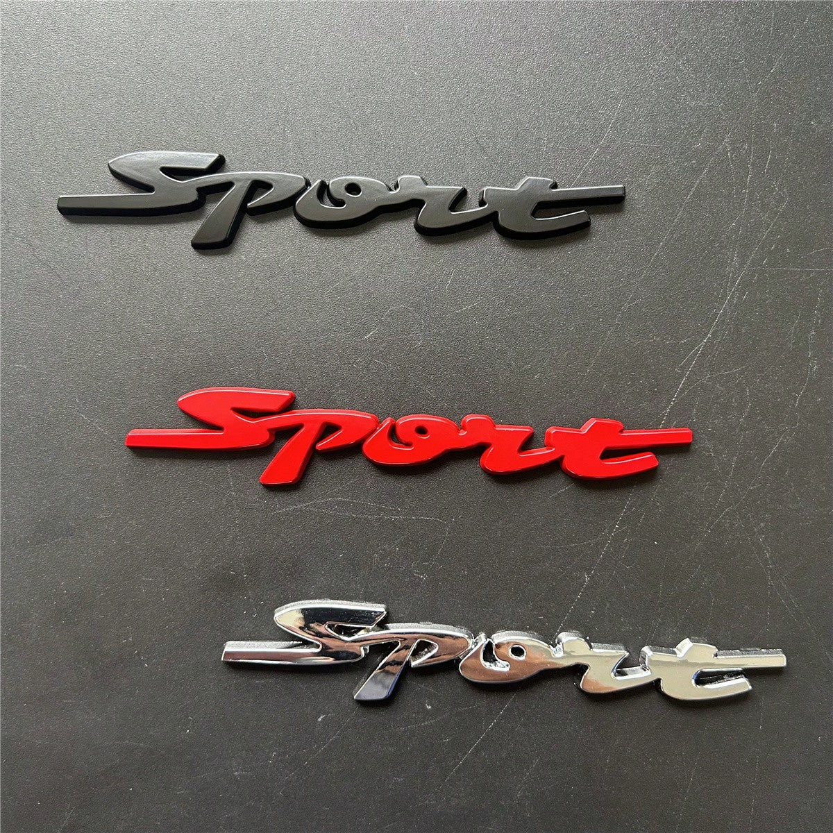 1pc Metal Car Badge "SPORT" Sticker, Applicable For Car Rear Trunk, Side Body Decoration Accessories