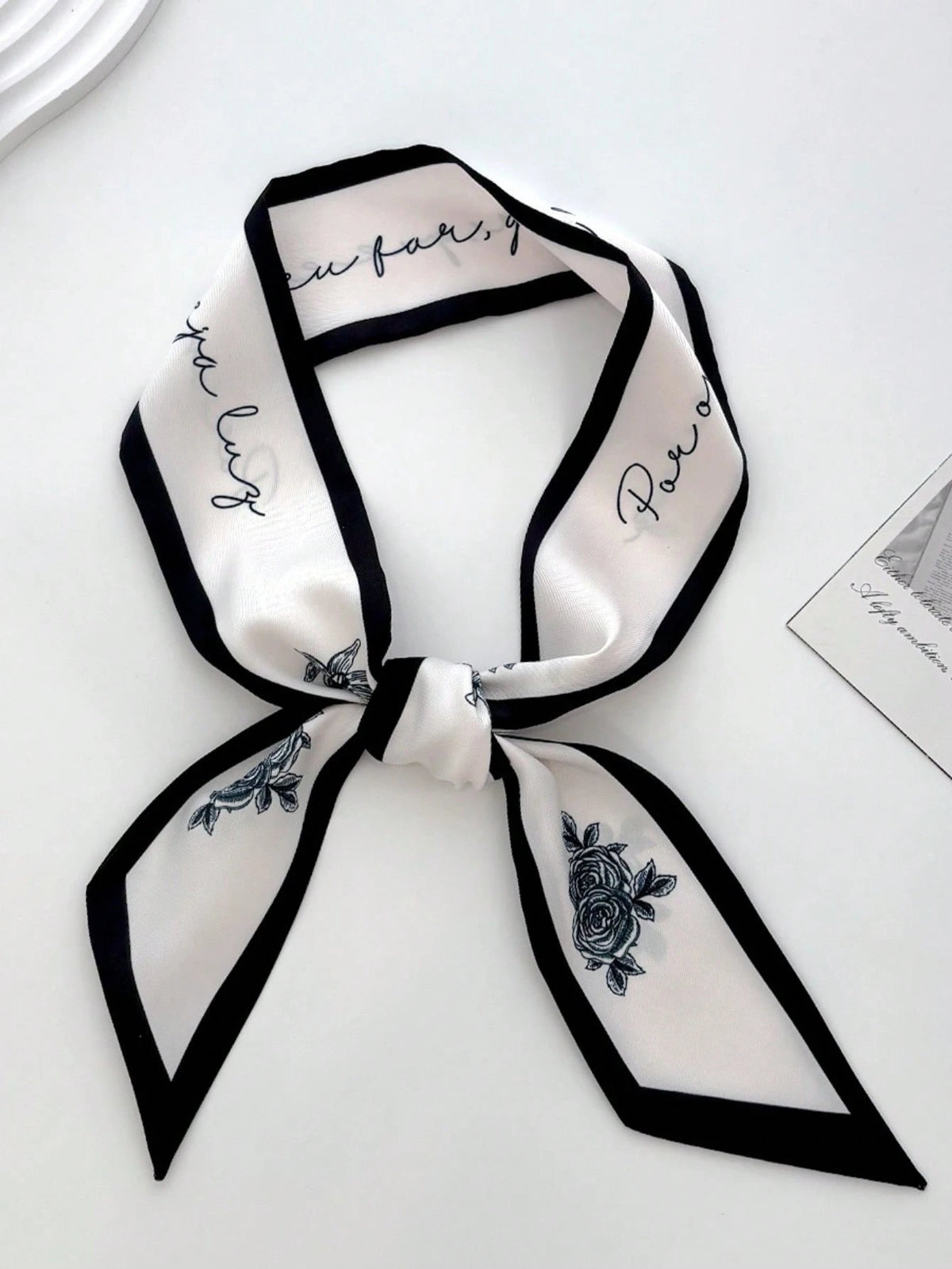 1pc New Cashew-Shaped Women Scarf, Versatile For Tying Bag Handles, Headband, Neckerchief For Dress