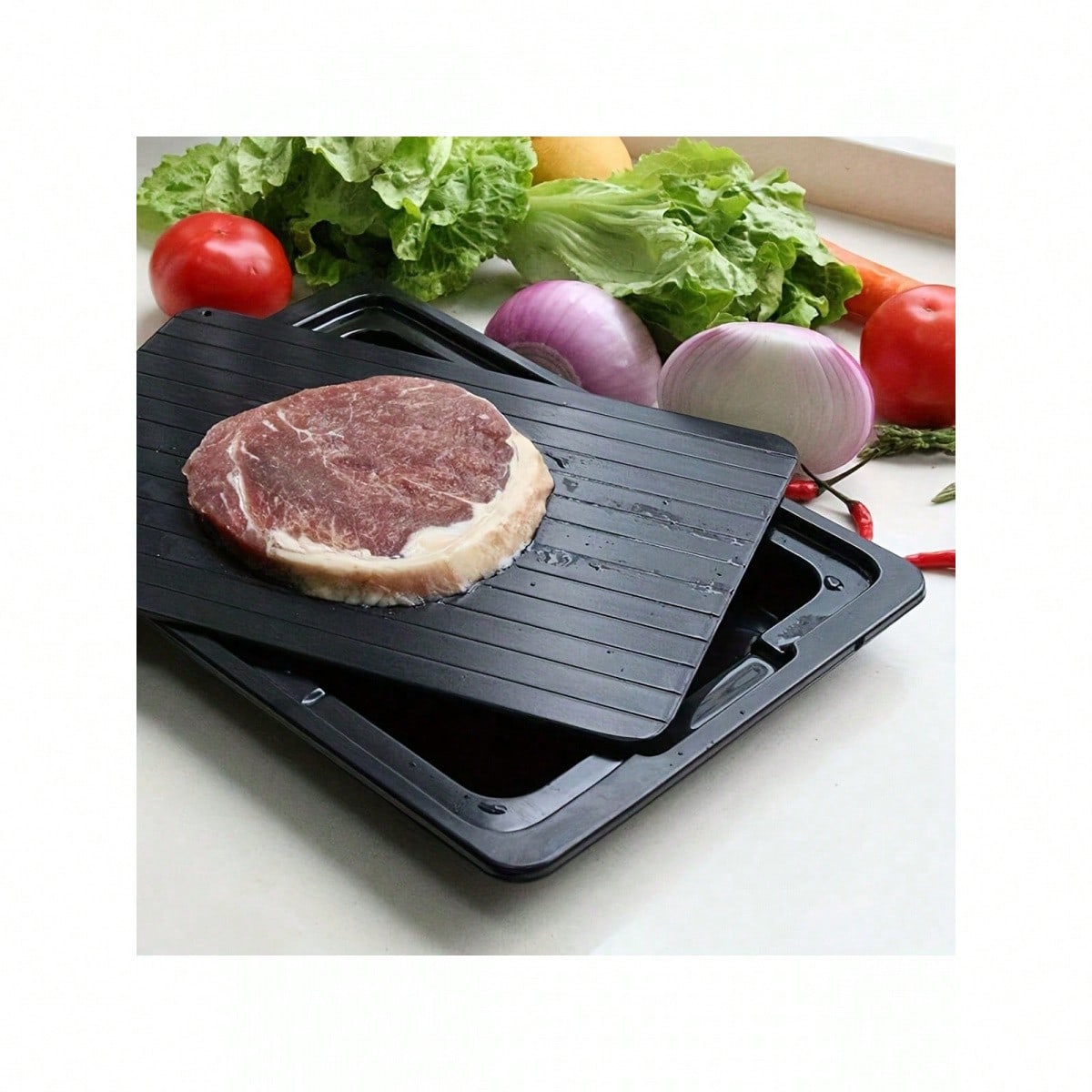 1pc Rapid Defrosting Tray, Quick Defrosting Frozen Food, Meat, Fruit Defrosting Board, Defrosting Tray, Small Camping Tool