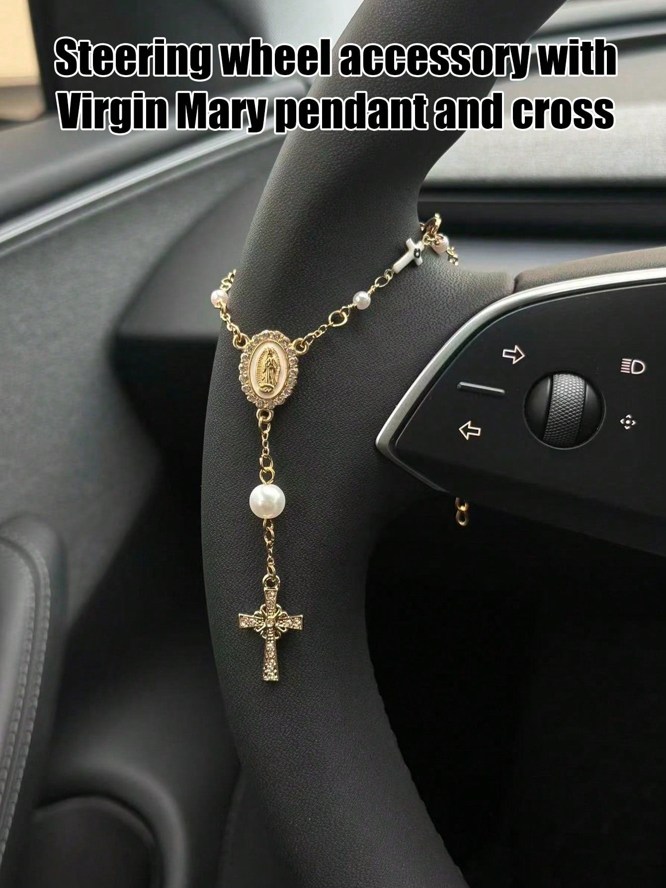 1pc Steering Wheel Bead Pendant| Bead Car Pendant Accessories| Car Decoration| Car Pendant| Unique And Fashionable Car Pendant Decoration, Father's Day Gift, Ideal Gift