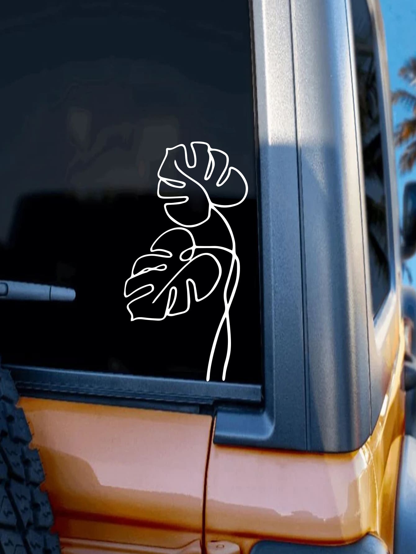 1sheet Leaf Pattern Car Sticker