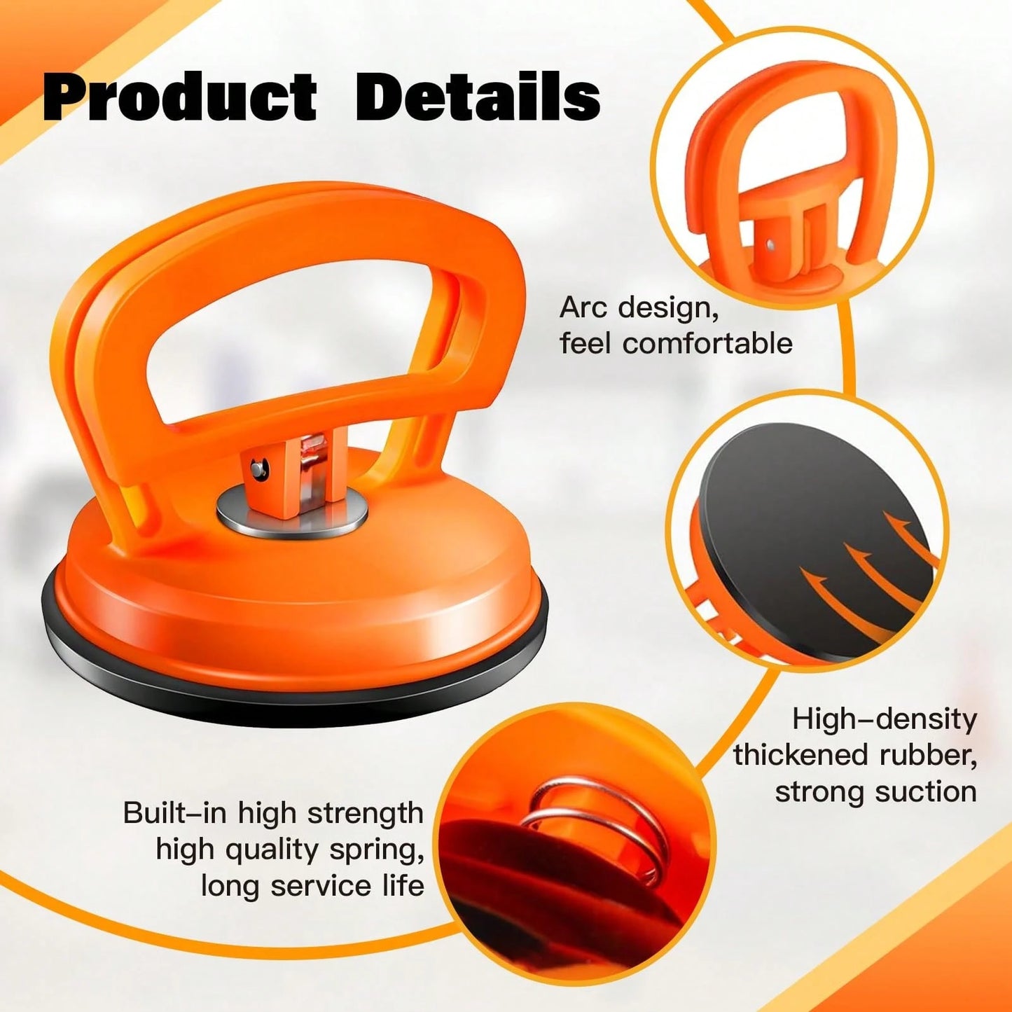3PCS Car Dent Puller,Strong Suction Cup Dent Repair Removal Kit,Car Impact Puller, Dent Remover Tool For Car Body/Tile/Glass/Fridge, Strong Puller For Auto Dents & Household Objects ( Large Dent Pulle