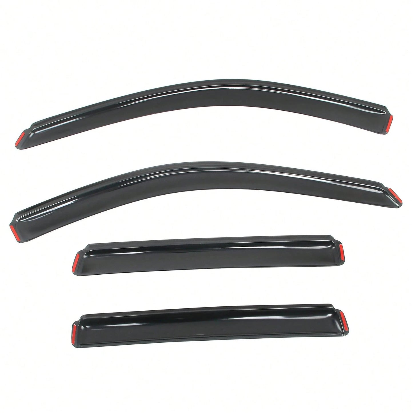4PCS Slim Style In Channel Window Visors Compatible With Jeep Grand Cherokee WK 2011-2022 Acrylic Smoke Rain Guards Side Window Deflectors Car Accessories