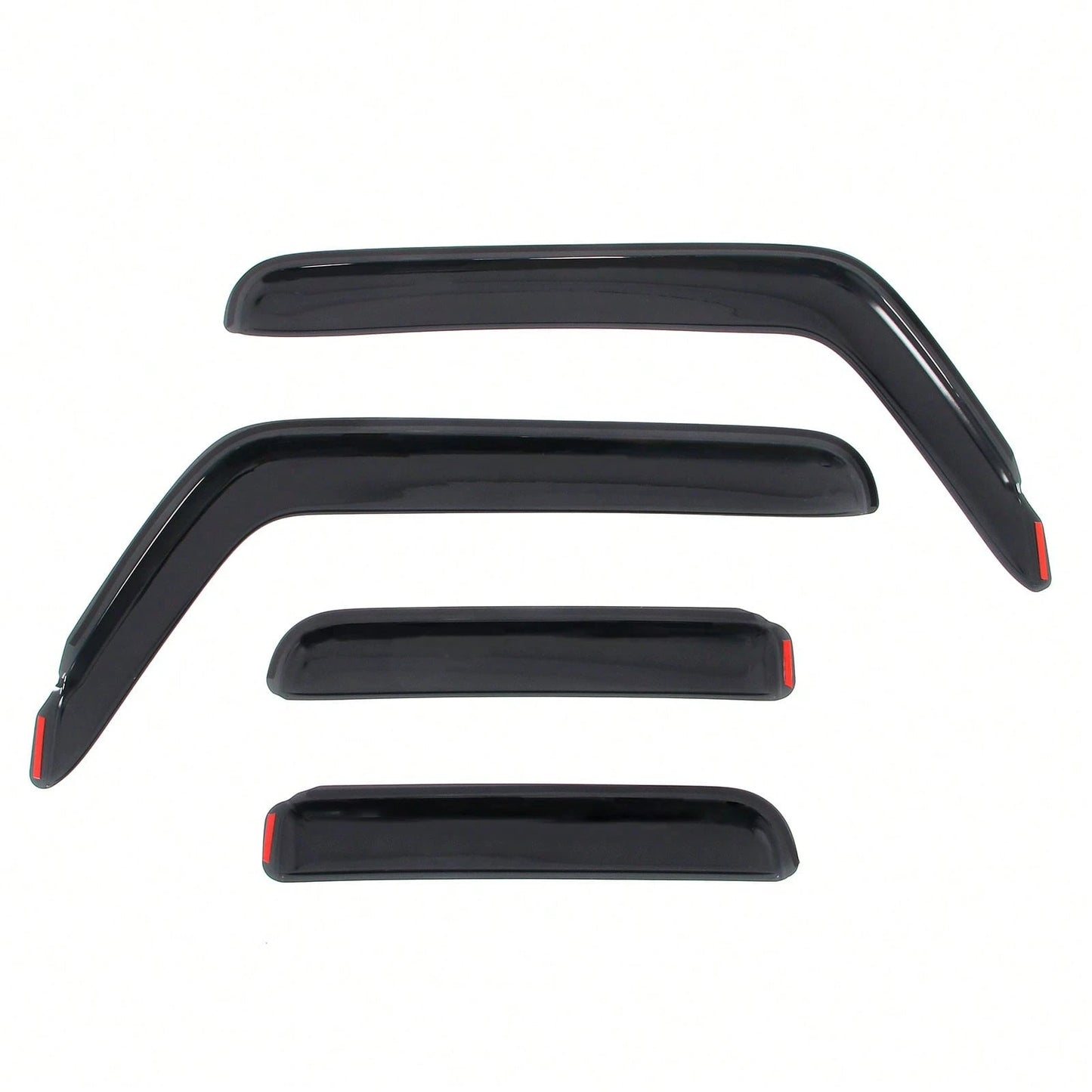 4PCS Slim Style In Channel Window Visors Compatible With Jeep Wranglers' JL Unlimited Gladiator 2018-2026 Acrylic Smoke Rain Guards Car Accessories
