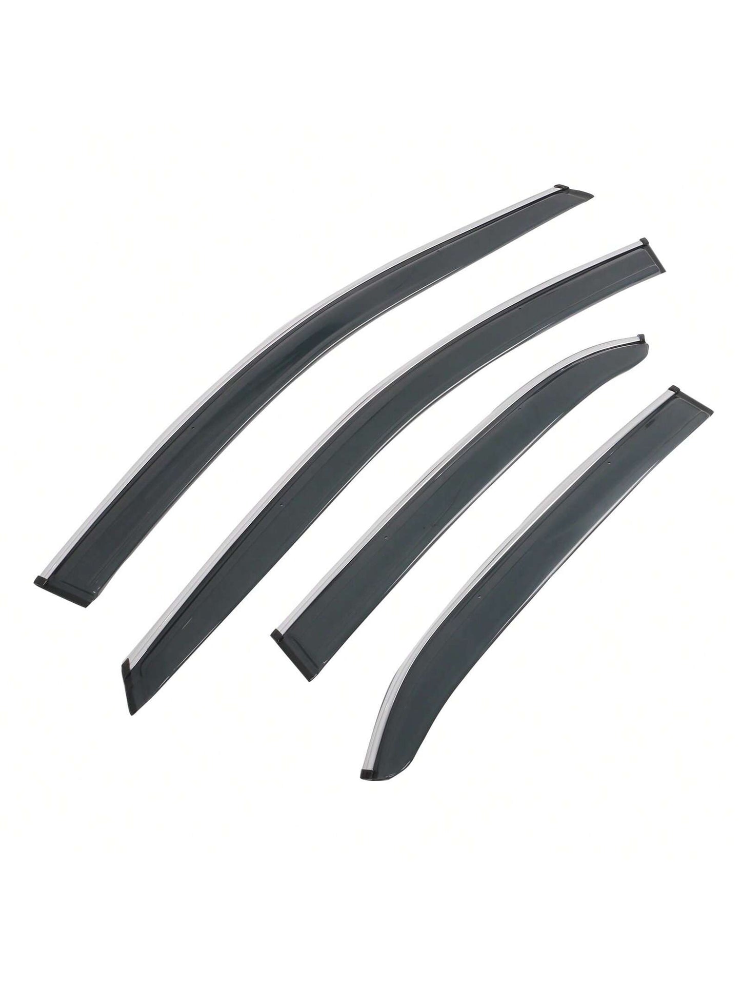 4PCS Tape On Window Visors Compatible With Toyota Camry 2018-2024 Chrome Trim Smoke Tinted Acrylic Window Rain Guards Summer Sun Shade Wind Vent Air Deflector 4PCS, A Great Find For Valentine