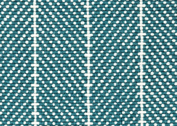 Couristan Stair Runners Canterbury 6359-0001 Cyan Herringbone Wool Assorted Products