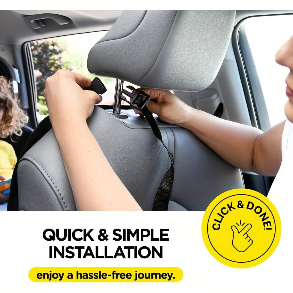 Car Rear Seat Cover + 3 Pockets Storage Organizer, 2 Packs Of X- Large Waterproof Kick Pad Rear Seat Protector, Car Seat Back Protector, To Protect The Vehicle From Dirt, Mud And Scratches