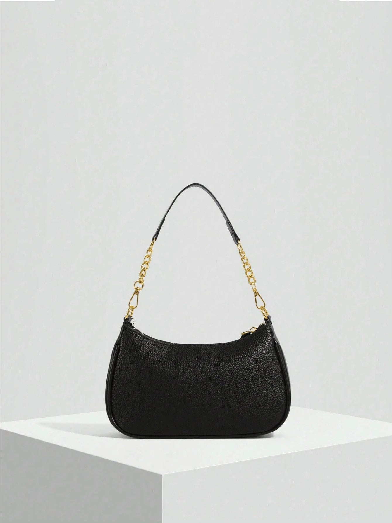 Classic Solid Color PU Waterproof Fabric, Decorated With Letter Pattern And Faux Pearl Bow Pendant, Fashionable Design, Can Be Used As Shoulder Bag, Square Bag, Ladies Wallet, Suitable For Shopping, O