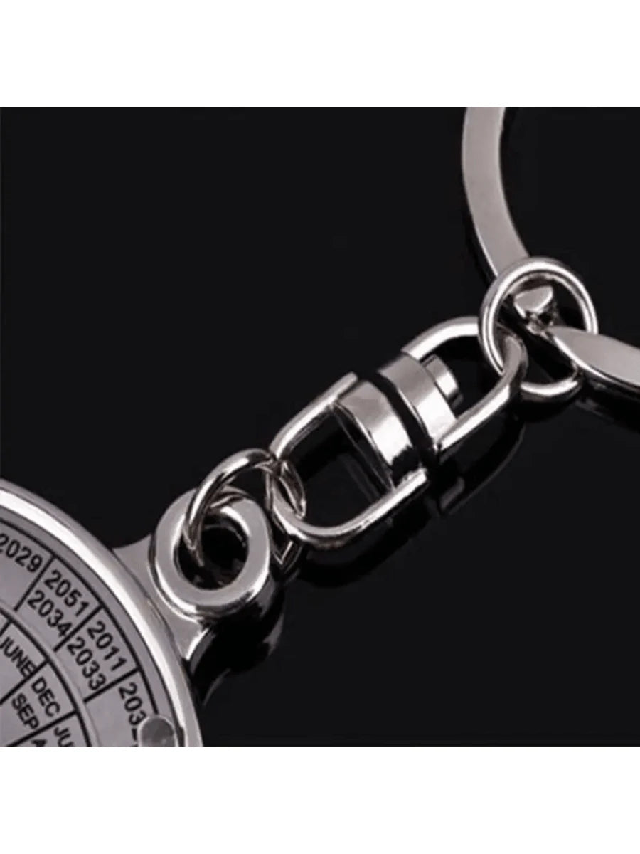 Compass & Perpetual Calendar Shaped Keychain, Small Gift, Bag Pendant Diy