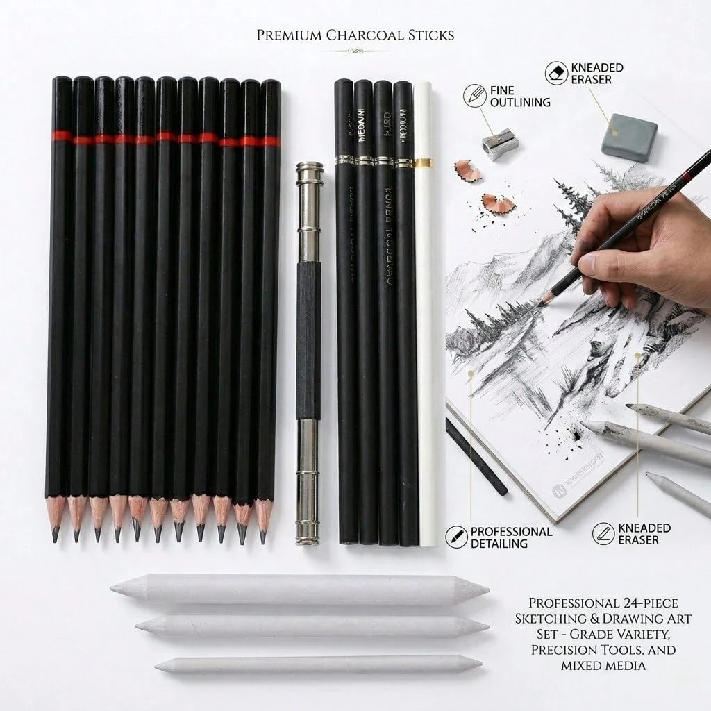 Complete Set Of 23/30 Artist Sketch Sets- A Painting Supplies Set That Integrates Professional Pencils And Accessories- The Perfect Art Gift For Adults, Beginners, And Creative Professionals