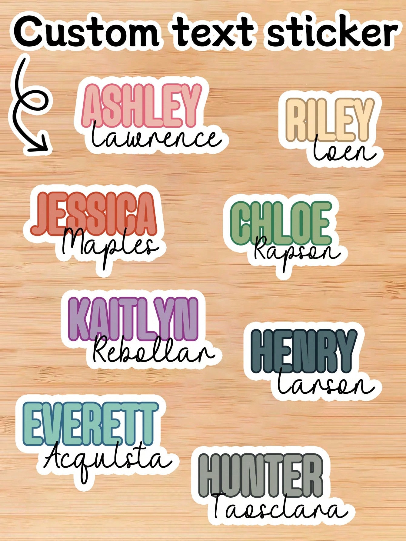 Custom Waterproof Stickers, Personalized Name Label Stickers, Custom Name Tag Stickers, Customizable Stickers, Custom File Labels, Wedding Labels, Back To School