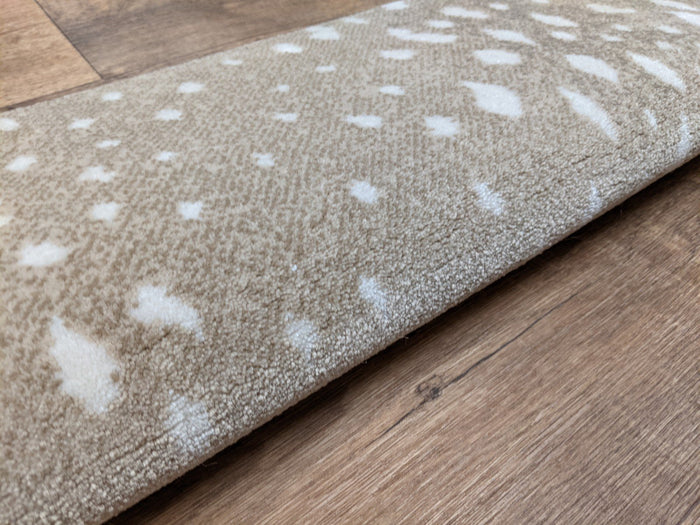 Prestige Mills Stair Runners Deerfield 83 Almond Animal Print By Prestige In Assorted Sizes