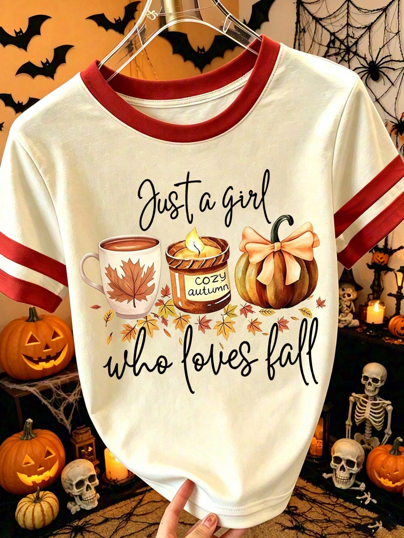 DrmWander Women's Halloween T-Shirts, Comic Book Style T-Shirts, Casual Graphic T-Shirts, Versatile Holiday Tops