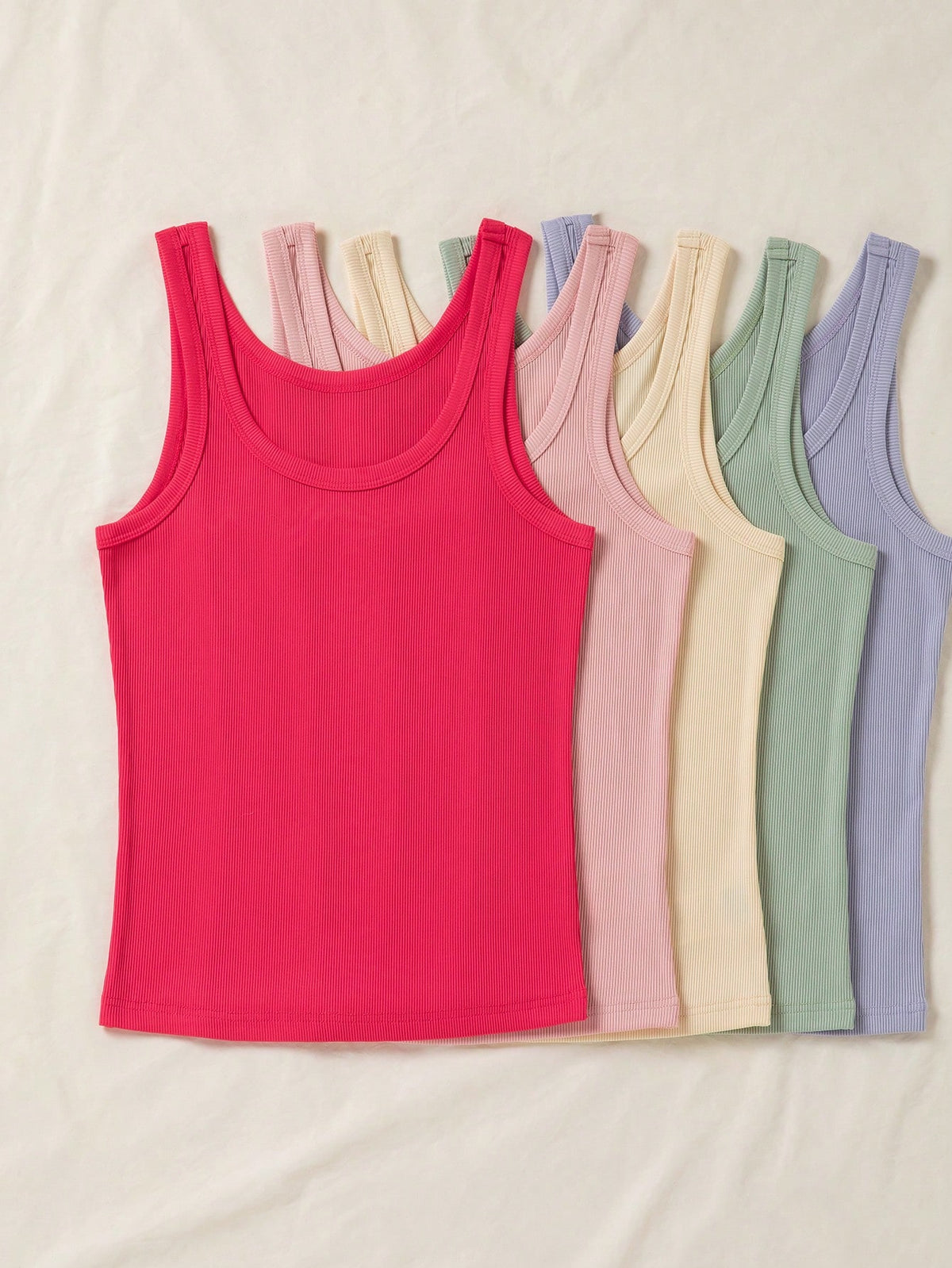GlowEve Women's Casual Versatile Solid Color Summer Tank Top, For Spring