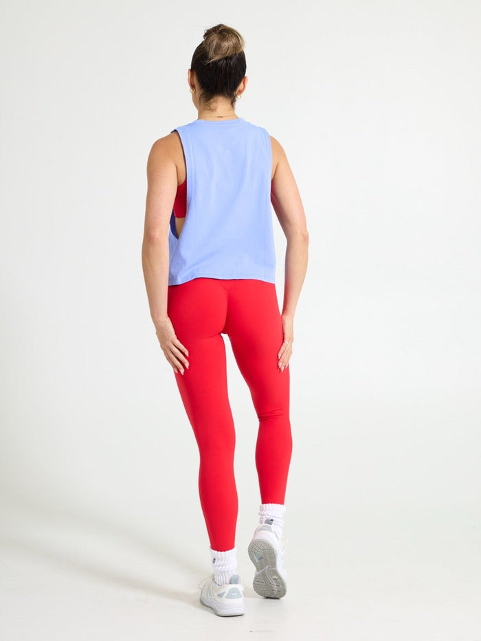 Market Crop Tank - Rainwater Blue