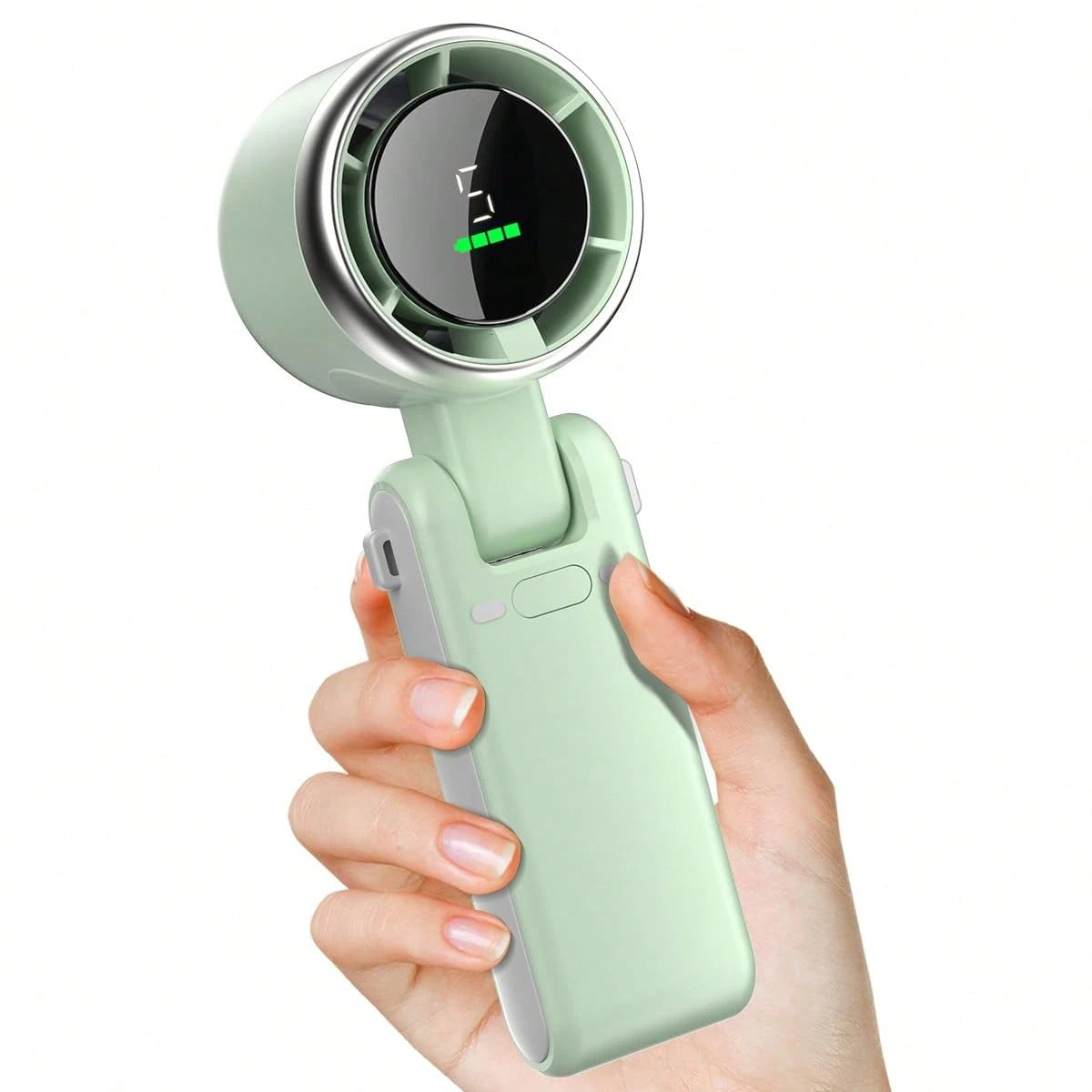 Men Women Portable Handheld Fan, 5 Speed High-Speed Adjustable Fan, 4000mAh USB Rechargeable Battery Operated Outdoor Fan