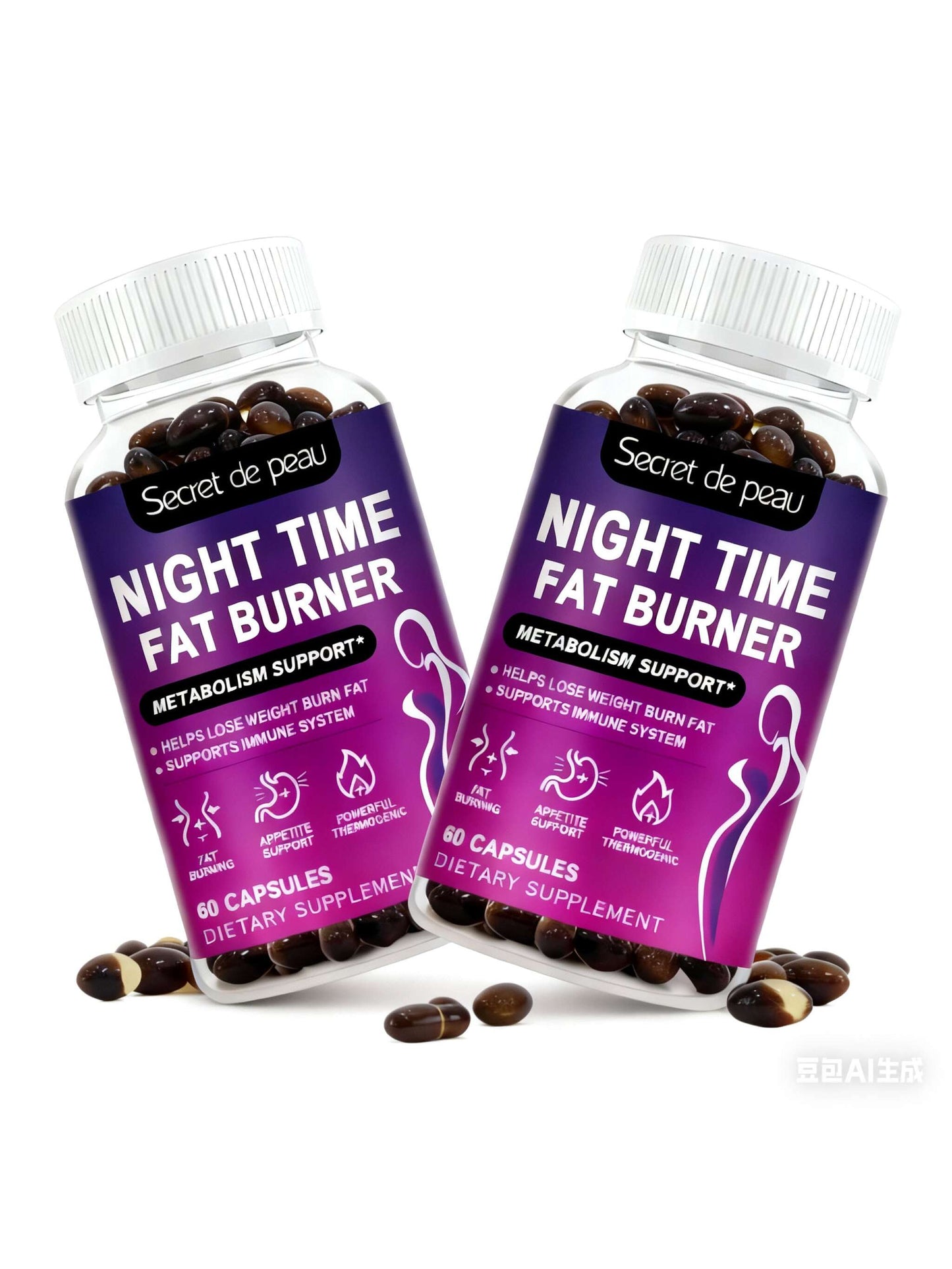 MULITTEA Quick Ship Items| Night Time Fat Burner Capsules For Women- Weight Loss Products To Support Metabolism & Weight Loss, Dietary Supplement