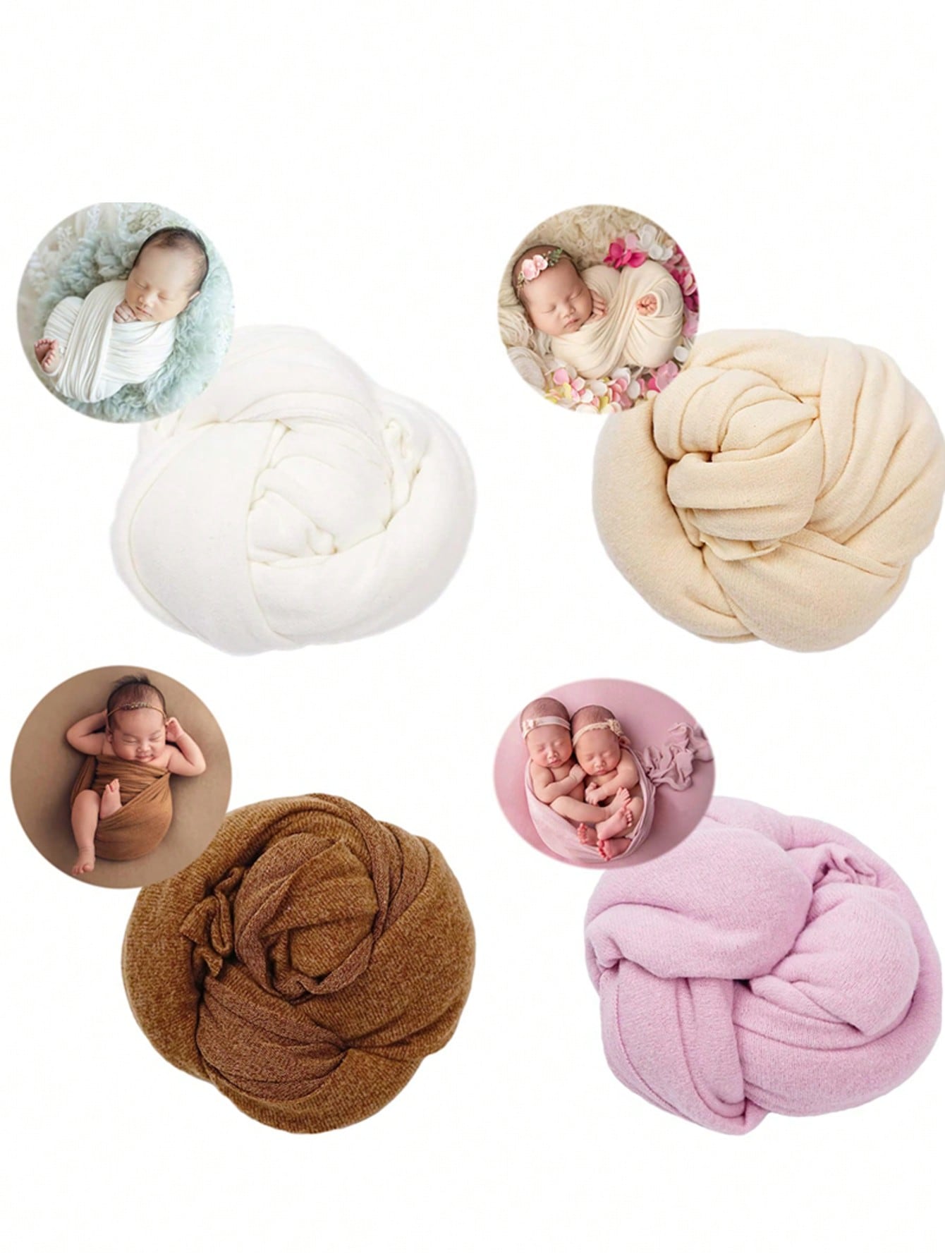 Newborn Stretchy Swaddle Wrap, Baby Swaddle Blanket, Newborn Photography Props, Infant Photo Shoot Posing Blanket, Newborn Party Gift
