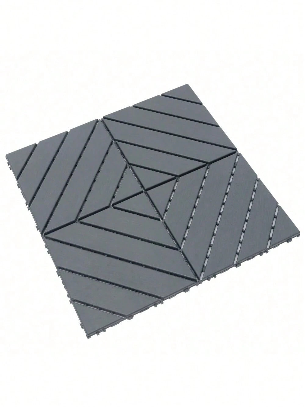 Plastic Interlocking Deck Tiles,44 Pack Patio Deck Tiles,12"X12" Square Waterproof Outdoor All Weather Use, Patio Decking Tiles For Poolside Balcony Backyard, Grey