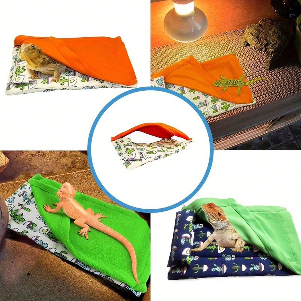 Reptile Sleeping Bag Set, Including Pillow And Blanket, Designed For Bearded Dragons, Suitable For Guinea Pigs, Mice, And Hamsters