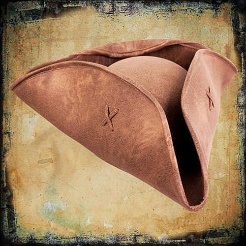 Scalawag Tricorn Pirate Hat - Brown