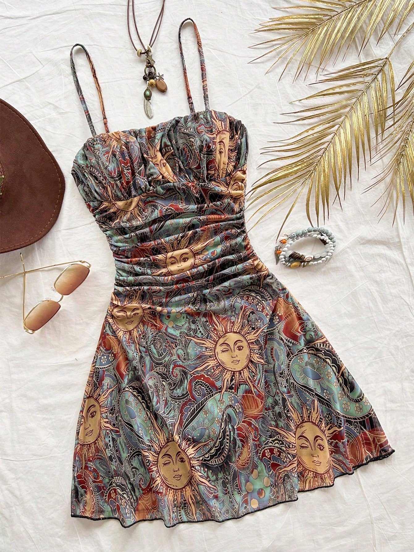 Soleia Concert Night Out Outfit Women Milkmaid Dress Rave Outfits Easter Graduation Summer For Vacation Mini Spaghetti Strap Fashionable Boho Sequin