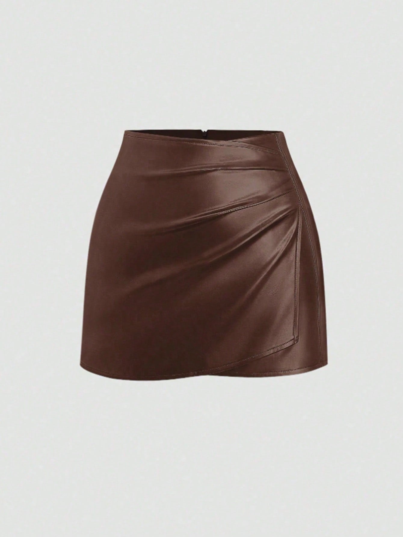 Sweetra Women's Sexy Bodycon Mini Skirt, Solid Black, Retro American Style, All Season