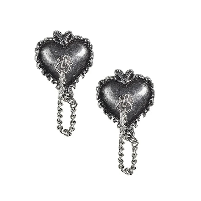 Witches Heart Studs