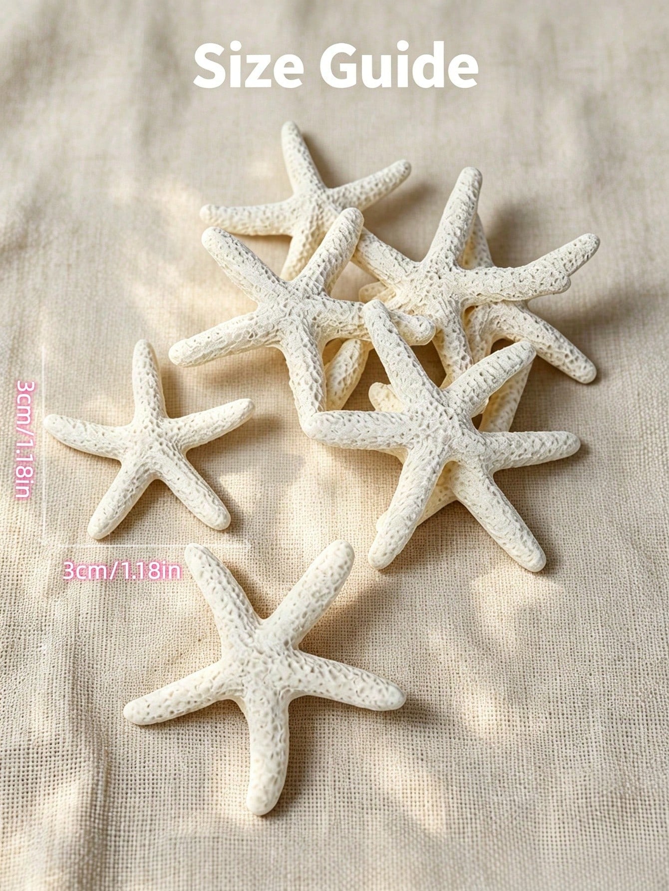 1.18 Inch, 3cm Resin Starfish Decor- Perfect For Weddings, Holidays And Home Crafts, Home Decor Accessories