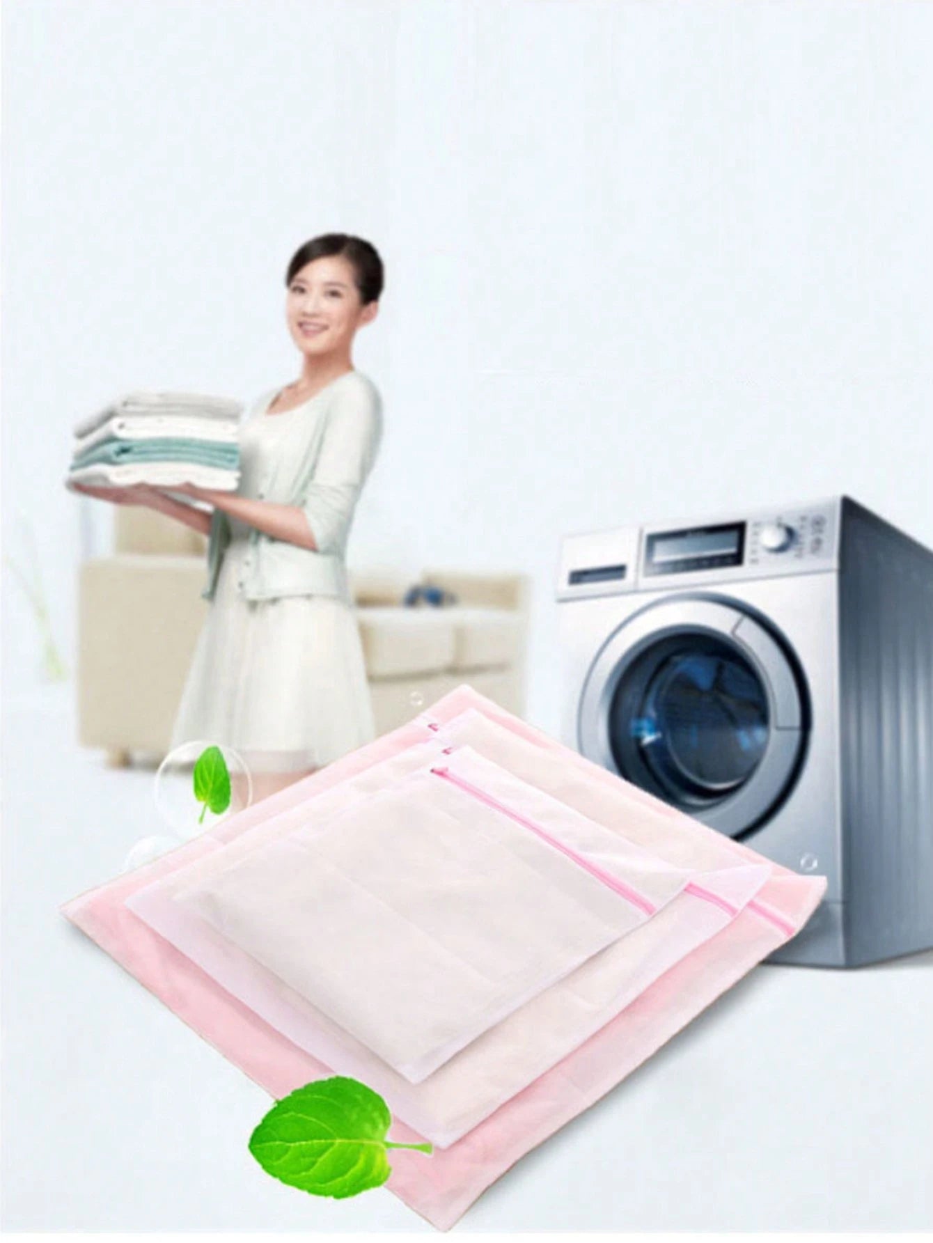 1/2/3pcs Zipper Laundry Mesh Bags, Honeycomb Laundry Bags, Suitable For Clothes, Shirts, Bras, Socks, Underwear, Travel Storage Bags, Summer Tops, Underwear Washing Machine Laundry Bags, Bedroom Laund