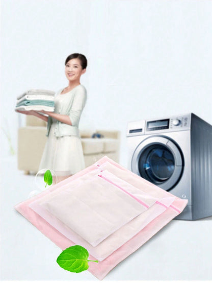 1/2/3pcs Zipper Laundry Mesh Bags, Honeycomb Laundry Bags, Suitable For Clothes, Shirts, Bras, Socks, Underwear, Travel Storage Bags, Summer Tops, Underwear Washing Machine Laundry Bags, Bedroom Laund