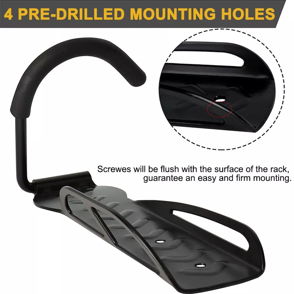 1/2/4Pack Wall Mount Vertical Bike Rack Bicycle Holder Hook Storage Hanger Garage
