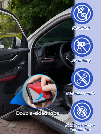 1/2/4pcs Angel Wing Shaped Car Ambient Lights, Giving Your Car Wings, Multiple Patterns (Not Limited To Angel Wings), Instant Install Door Projector, Angel Wings Love Magic Array Smart Induction Ligh