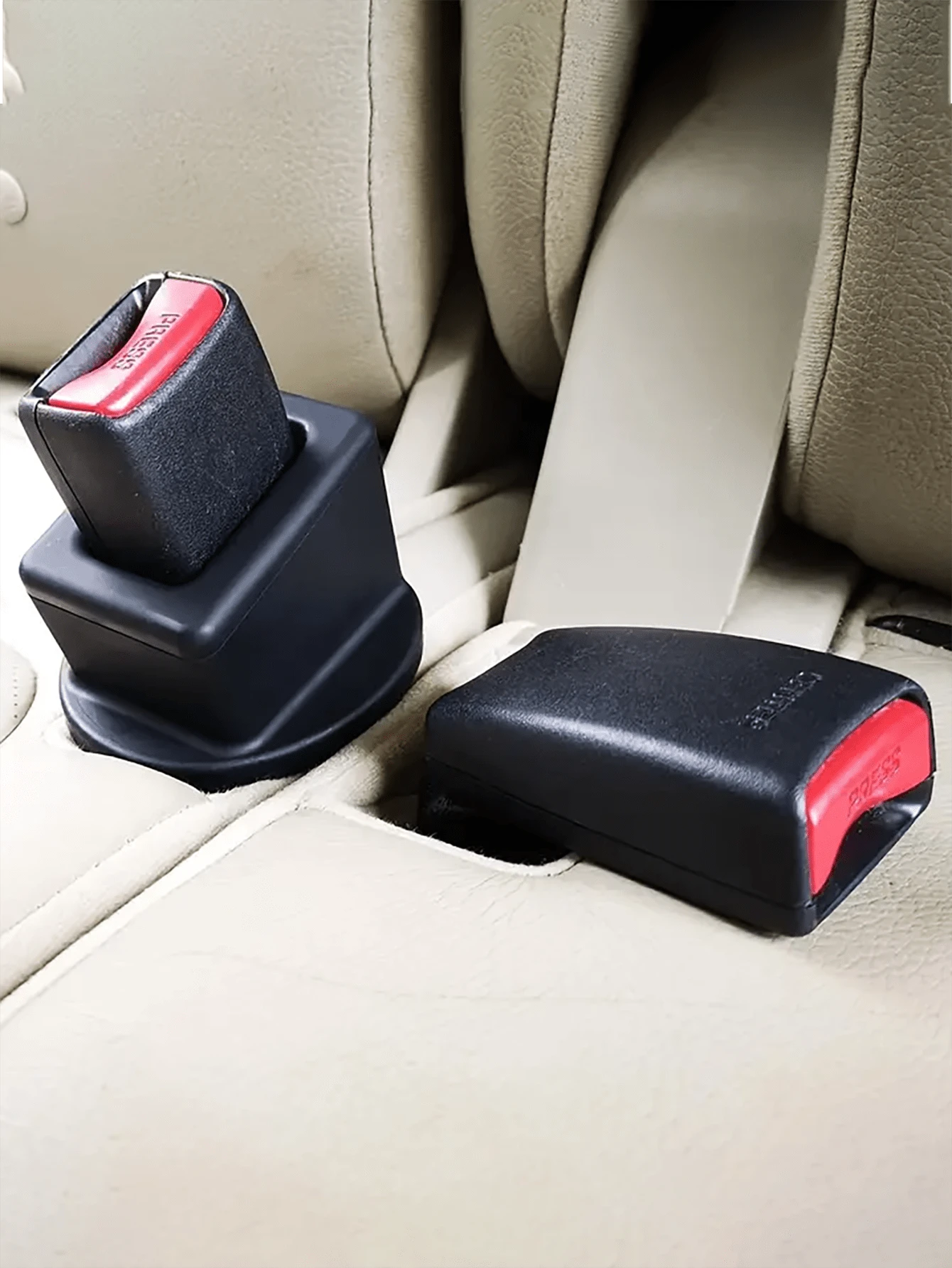 1/2/5 Pcs Silicone Seat Buckle Fasteners, Buckle Holders, Car Seat Belt Slot Fixers, Easy To Reach Car Seat Buckle Reinforcement, Keeps Buckle Upright, Fit Most Car Lock Buckle Holder