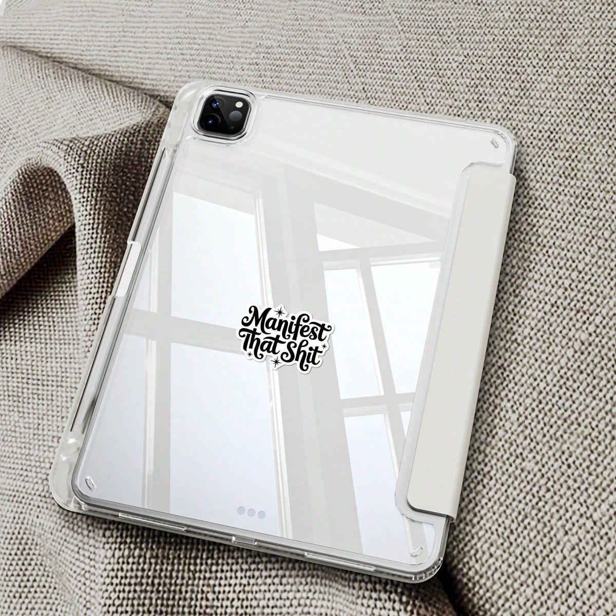 1/2/5pcs Manifest That Vinyl Sticker| Fun And Quirky Vinyl Decal For Planners, Journals, And Laptops| Cute And Mindful Design For Meditation, Wellness Enthusiasts, And Book Lovers|, Artsy, Positiv