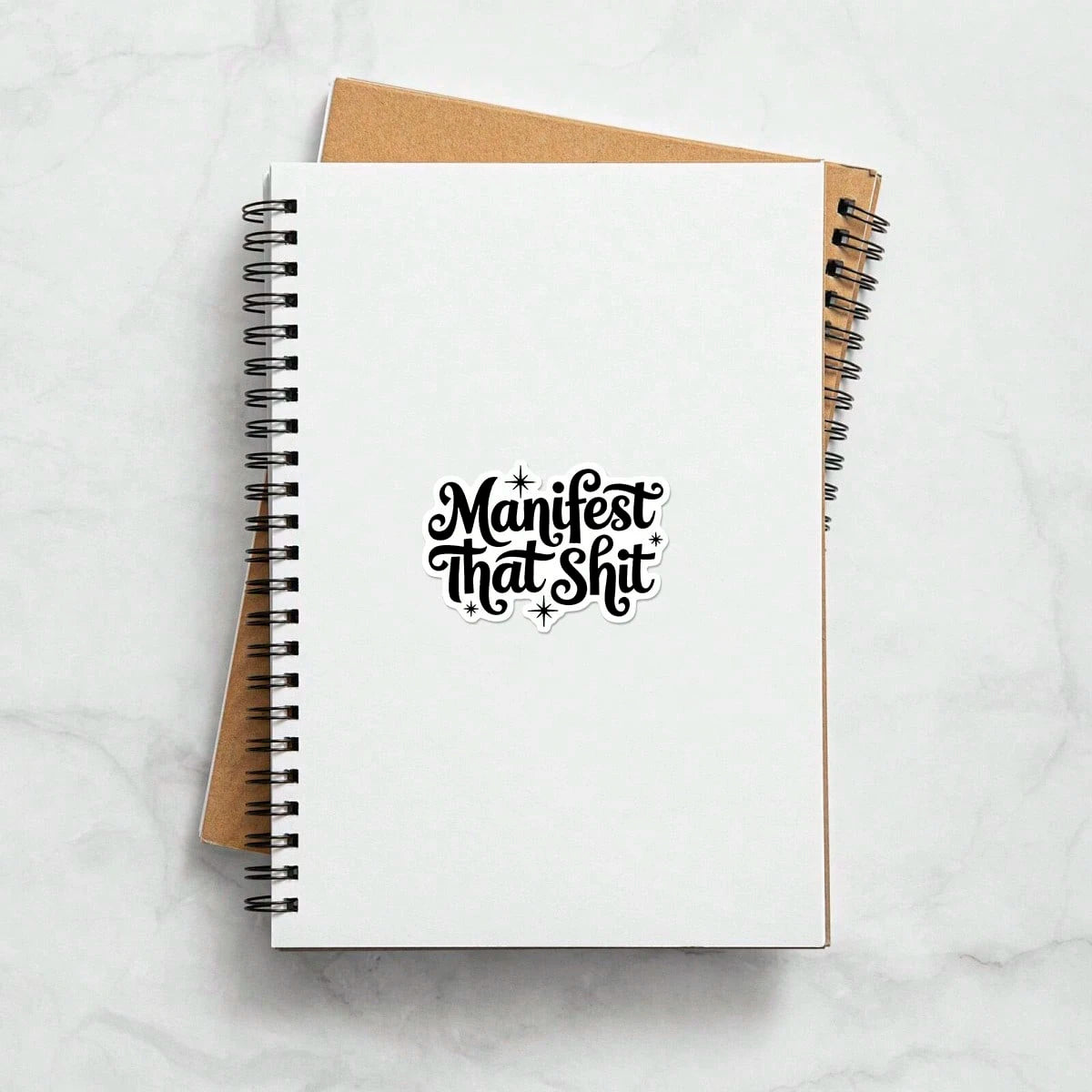 1/2/5pcs Manifest That Vinyl Sticker| Fun And Quirky Vinyl Decal For Planners, Journals, And Laptops| Cute And Mindful Design For Meditation, Wellness Enthusiasts, And Book Lovers|, Artsy, Positiv