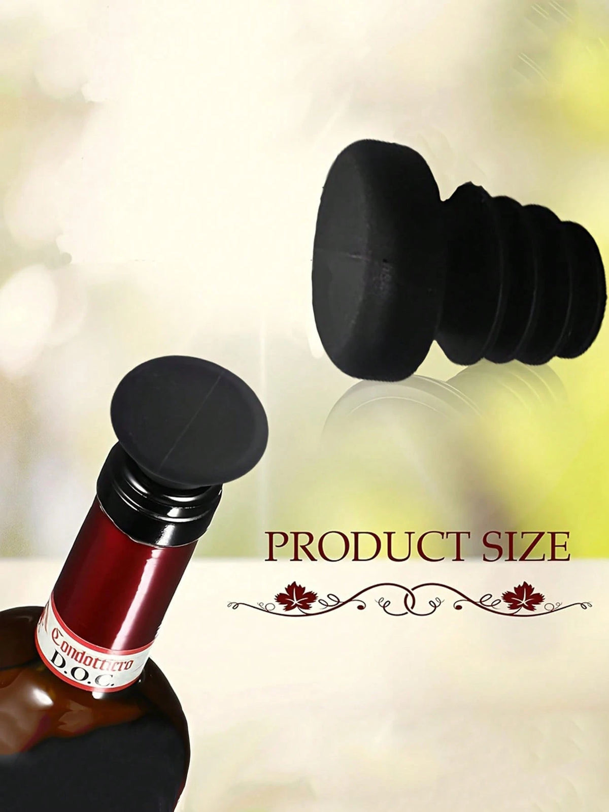 1/2/5pcs Simple & Easy To Use Silicone Wine Stopper, Silicone Wine Beer Bottle Stopper Champagne Drink Sealer Plug,Reusable Silicone Wine Cork, Suitable For Bottles Of Wine, Beer, Champagne, For Dis