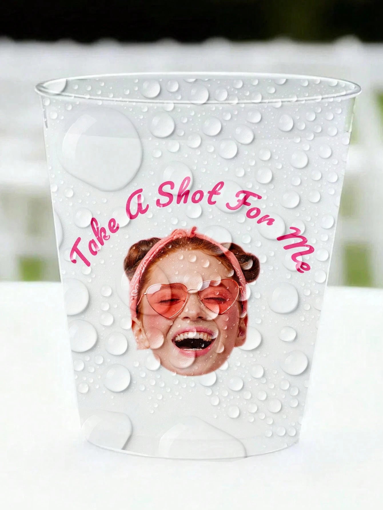 1/28/56pcs Customizable Personalized Face Photo Stickers With Custom Text And Photo Design, Fun Birthday Party Favors, Unique Gifts For Men And Women, Custom Face Party Decor, Individual Party Cup Sti