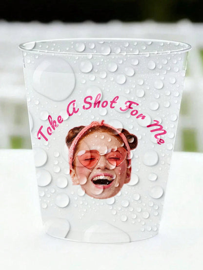 1/28/56pcs Customizable Personalized Face Photo Stickers With Custom Text And Photo Design, Fun Birthday Party Favors, Unique Gifts For Men And Women, Custom Face Party Decor, Individual Party Cup Sti