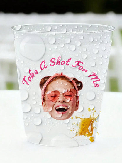 1/28/56pcs Customizable Personalized Face Photo Stickers With Custom Text And Photo Design, Fun Birthday Party Favors, Unique Gifts For Men And Women, Custom Face Party Decor, Individual Party Cup Sti