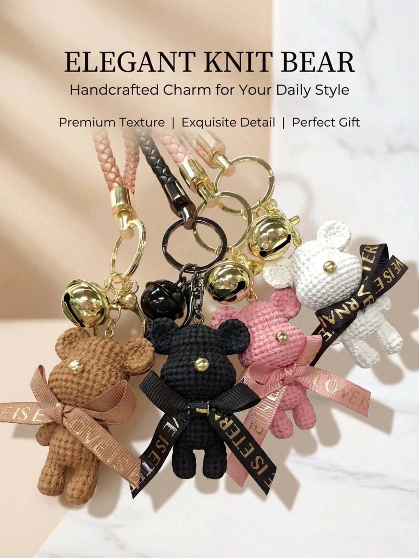 1/2pcs Bear Pendant Keychain, Mechanical Bear Key Ring, Unisex, Cartoon Fashion Creative Key Ring, Suitable For Car, Bag Decoration, Gift