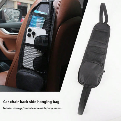 1/2pcs Car Seat Storage Bag, Automotive Seat Side Organizer Pocket, Multi-Pocket Mesh Pouch For Phone, Wallet, Glasses, Fit For Sedan, SUV, Truck, Women Car Accessories