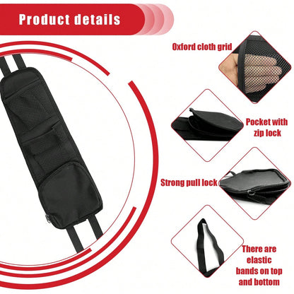 1/2pcs Car Seat Storage Bag, Automotive Seat Side Organizer Pocket, Multi-Pocket Mesh Pouch For Phone, Wallet, Glasses, Fit For Sedan, SUV, Truck, Women Car Accessories