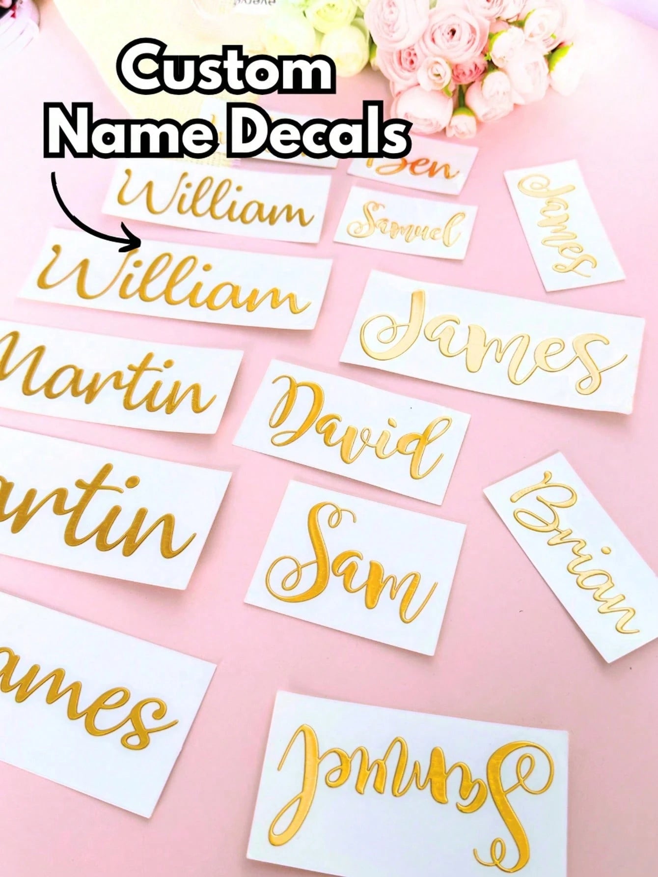 1/3/5 Pcs Personalized Name Stickers, Custom Text Glitter Name Stickers, Suitable For Water Bottles, Lunch Boxes, Wedding Party Stickers, Back-To-School Season, Daily Use, Halloween, Teacher's Day, Ch