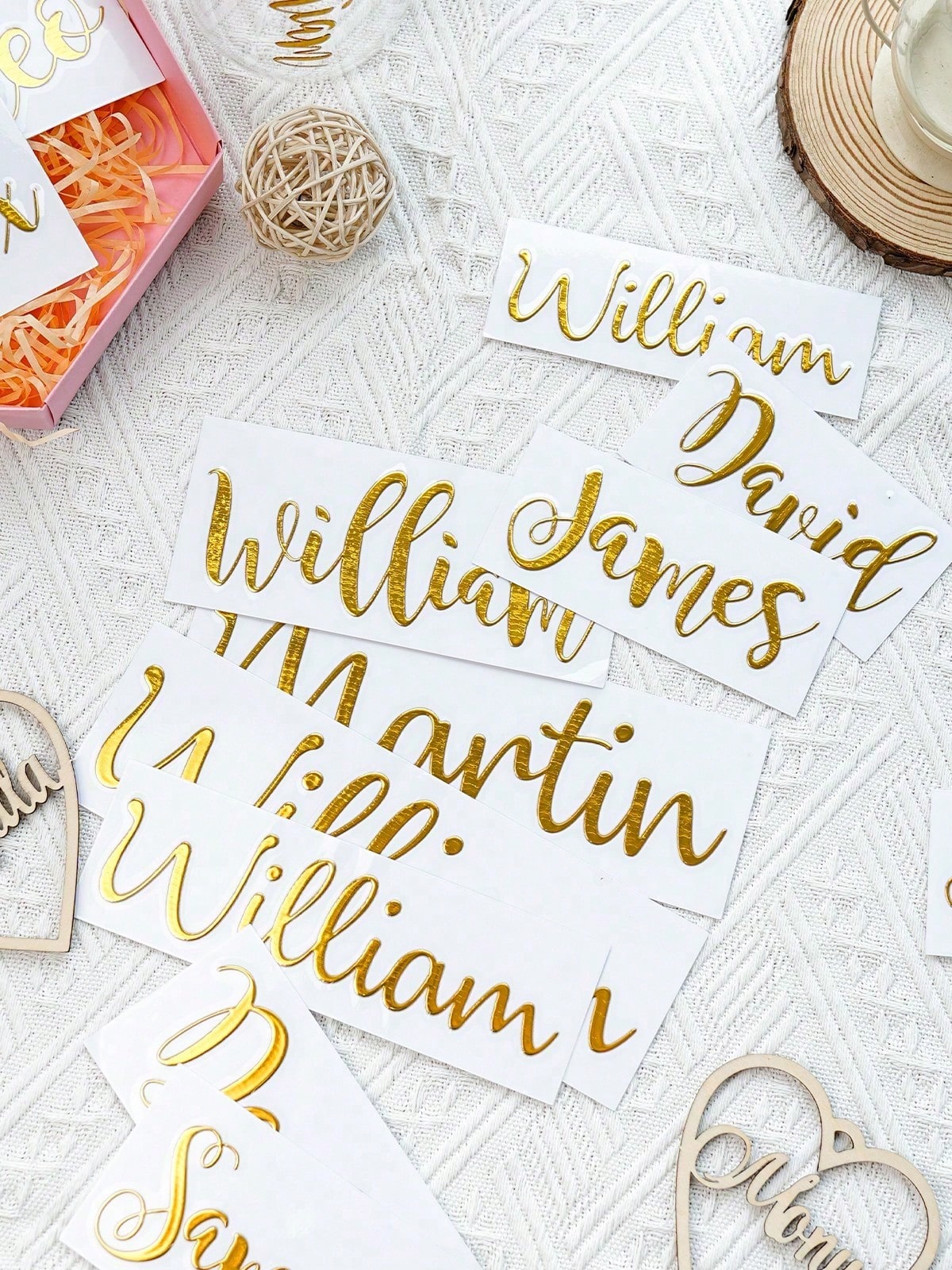 1/3/5 Pcs Personalized Name Stickers, Custom Text Glitter Name Stickers, Suitable For Water Bottles, Lunch Boxes, Wedding Party Stickers, Back-To-School Season, Daily Use, Halloween, Teacher's Day, Ch