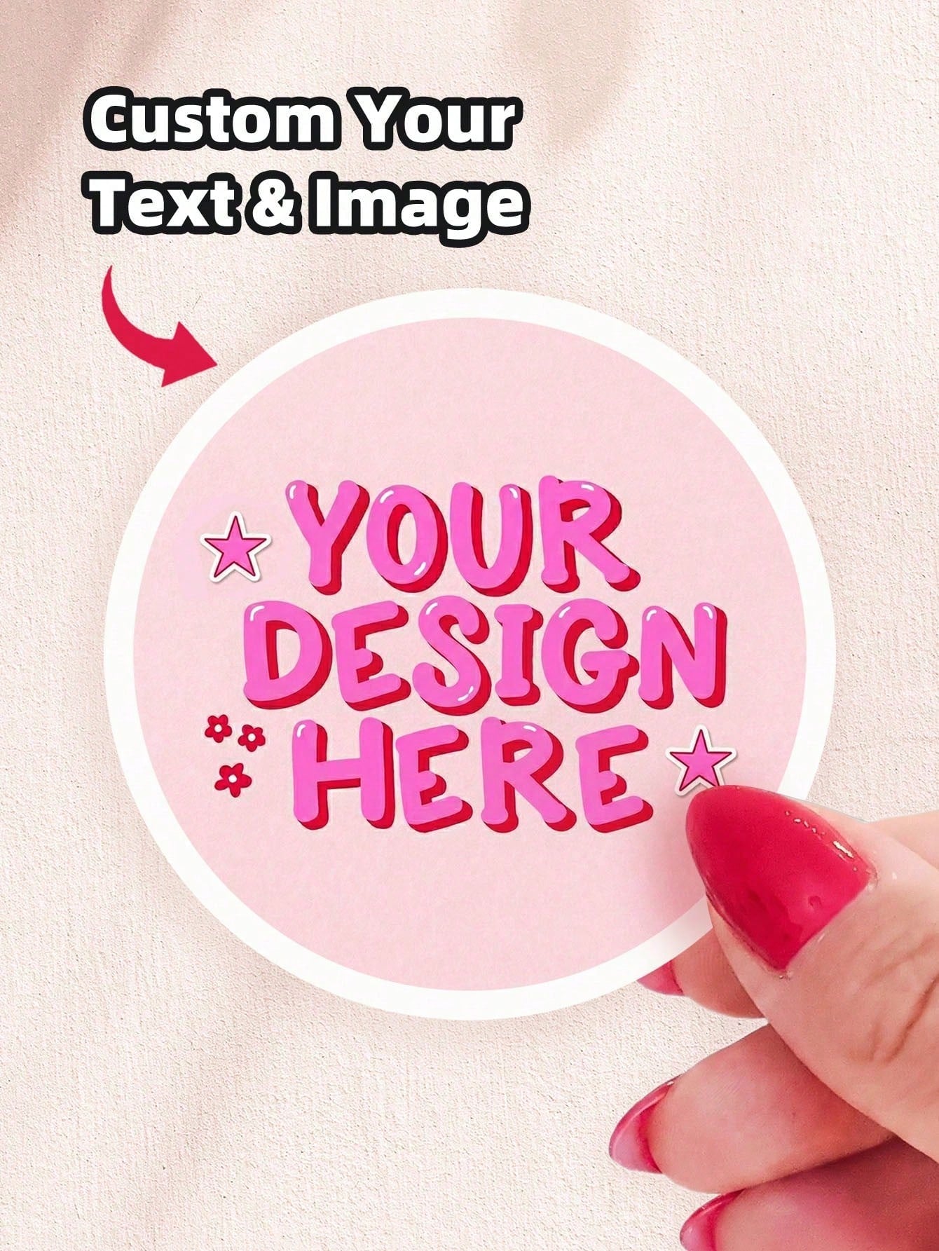 1/30/60/120/240pcs Customized Stickers, Personalized Any Design Labels, Transparent Waterproof Oil-Proof No-Ironing Seal Stickers, Perfect For Gift Packaging, Party Decoration, Business Promotion, Jou
